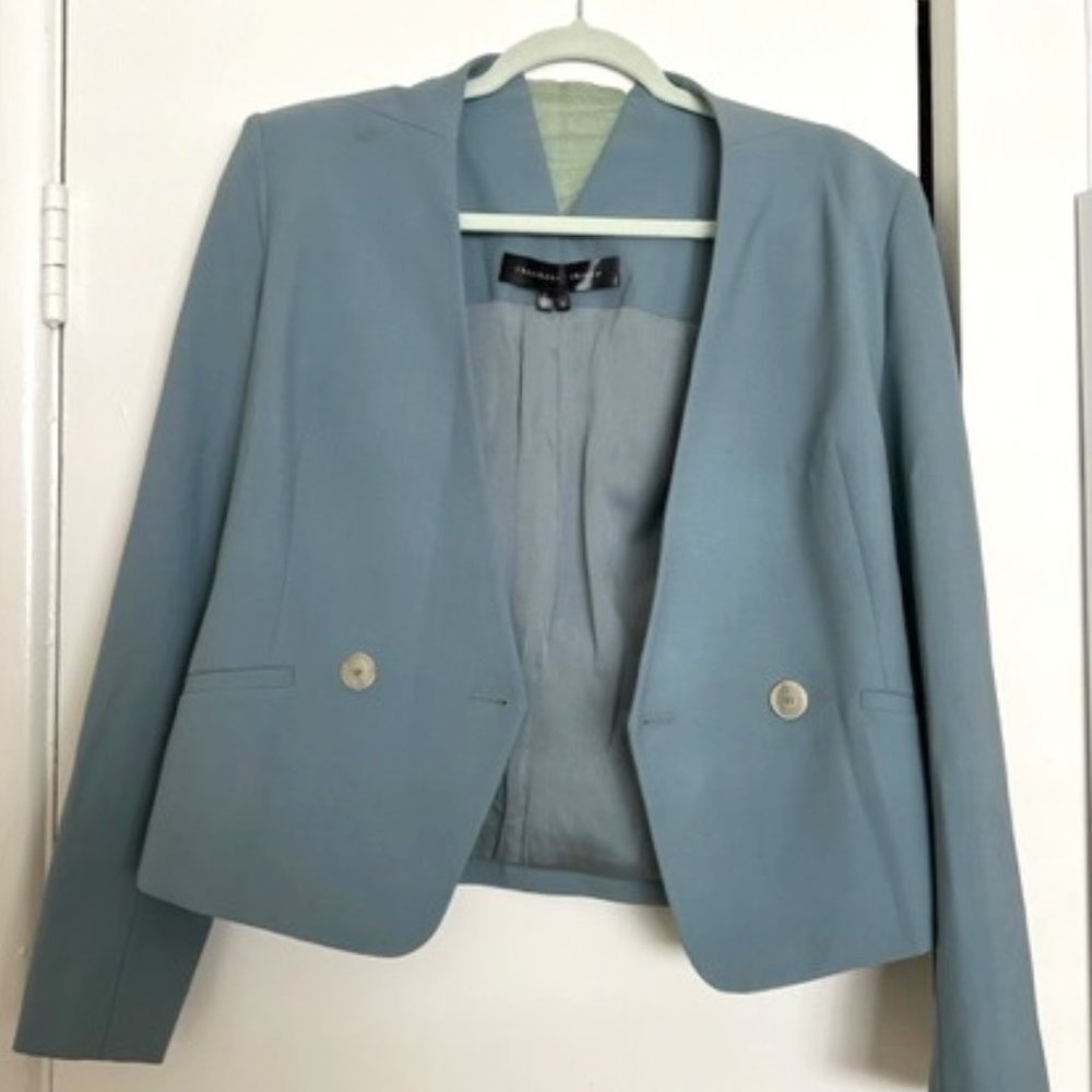 THEYSKEN'S THEORY Mint Green Blazer Sz 6